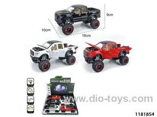 1:28 alloy pull back car with light and sound