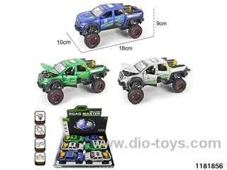 1:28 alloy pull back car with light and sound