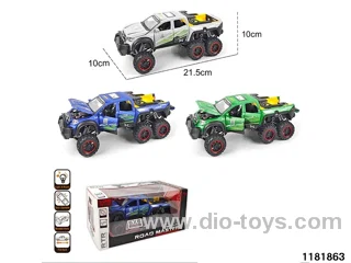 1:28 alloy pull back car with light and sound