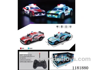 1：22 4ch rc police car with light not included battery