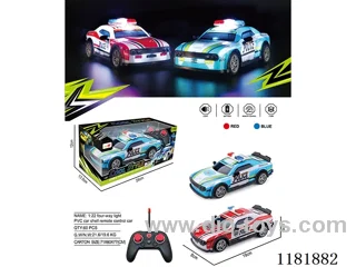 1：22 4ch rc police car with light not included battery
