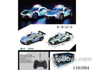 1：22 4ch rc police car with light not included battery