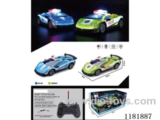 1：22 4ch rc police car with light included battery