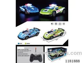 1：22 4ch rc police car with light not included battery