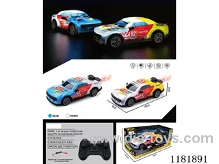 1：22 6ch 2.4G rc car W L/M/spray included battery