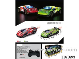 1：22 6ch 2.4G rc car W L/M/spray included battery