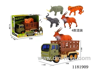 Inertia Animal Car Transporter Set (4 Mixed)