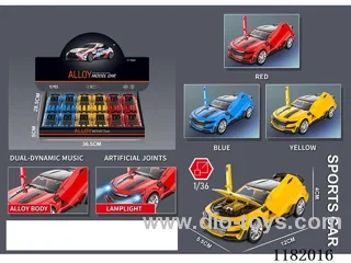 12PCS 1:36 4-door alloy pull back Bumblebee model