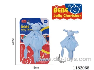 Baby plush toys - Blue Dog soothing towel