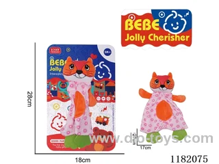 Plush Baby Soothing Toys - Cat Teether Hand Scratching Towel