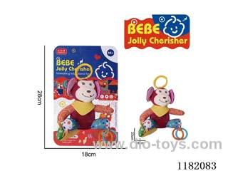 Baby plush soothing toys-Monkey wind chime bed charm