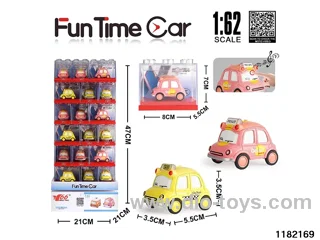 1:62 Alloy pull back car W L/M