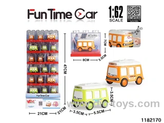 1:62 Alloy pull back car W L/M