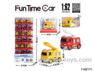 1:62 Alloy pull back car W L/M