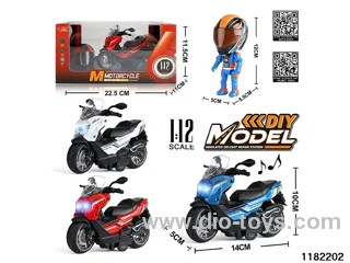 1:12 Alloy pull back car W L/M