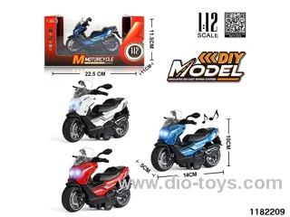 1:12 Alloy pull back car W L/M