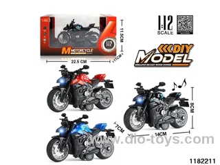 1:12 Alloy pull back car W L/M