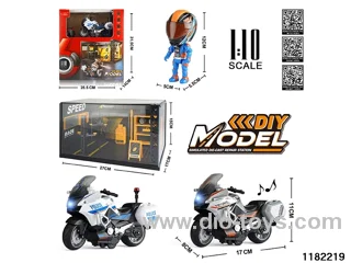1:10 Alloy pull back car W L/M