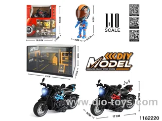 1:10 Alloy pull back car W L/M