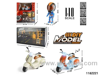 1:10 Alloy pull back car W L/M