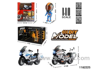 1:10 Alloy pull back car W L/M