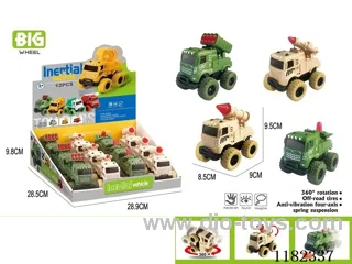 Military Vehicle Inertia Vehicle (Pack of 12)