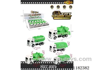 4 Pull Back Sanitation Vehicles(12PCS)