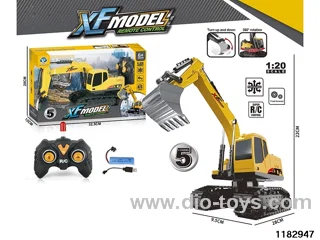 1:20 5ch RC excavator with light included battery