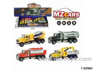 Sound and light alloy pull back car