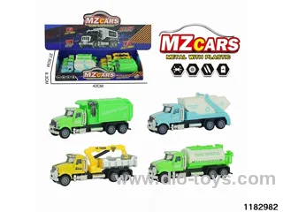Sound and light alloy pull back car