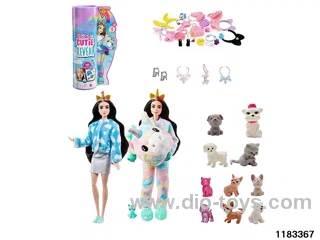 11.5-inch 12-joint Barbie Doll Set