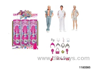 11.5-inch 12-joint Barbie Doll Set