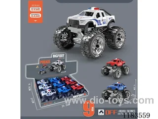 inertia car 3 colors miced 9PCS