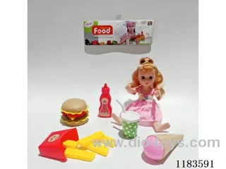 Burger with Girl Doll Set