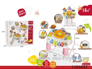 Multi-function steering wheel with music and light