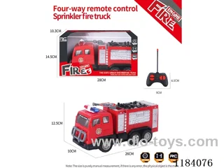 4ch rc fire sprinkler fire engine