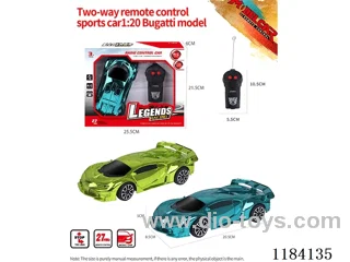 1:20 2ch rc Bugatti sports car model electroplated
