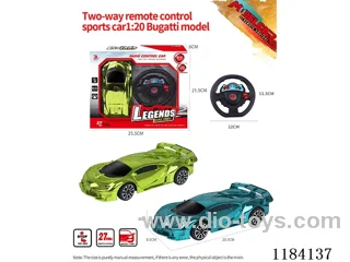1:20 2ch rc Bugatti sports car model electroplated