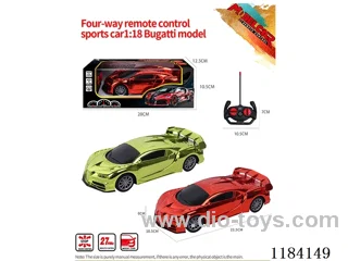 1:18 4ch rc Bugatti sports car model electroplated