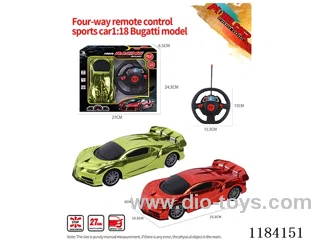 1:18 4ch rc Bugatti sports car model electroplated