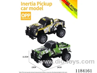High bottom inertial pickup off-road model graffiti