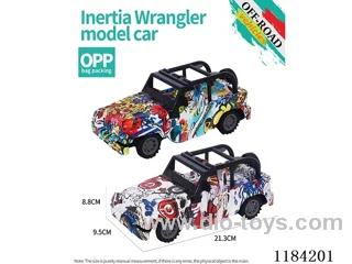 Flat bottom inertia Wrangler off-road model graffiti
