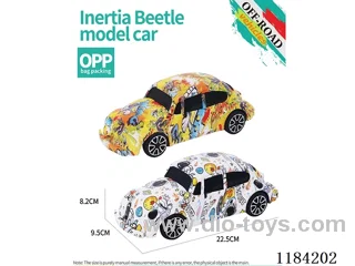 Flat bottom inertia Beetle model graffiti
