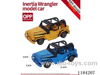 Flat bottom inertia Wrangler off-road model electroplated
