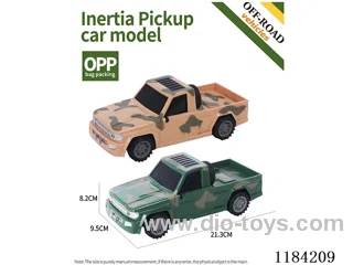 Flat bottom inertial pickup off-road model military model