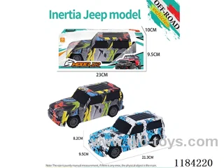 Flat bottom inertial Jeep off-road model graffiti