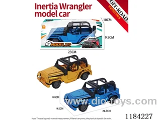 Flat bottom inertia Wrangler off-road model electroplated