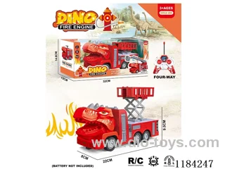 Dinosaur 4ch rc 1:30 fire lift truck