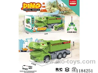 Dinosaur 4ch rc 1:30 engineering dump truck included lithium electricity