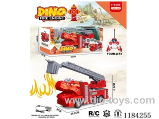 Dinosaur 4ch rc 1:30 Fire ladder truck included lithium battery